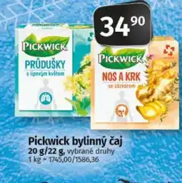 COOP TIP Pickwick bylinný čaj nabídka