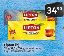 COOP TIP Lipton čaj nabídka