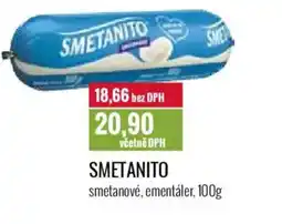 Ratio Smetanito smetanové, ementáler nabídka
