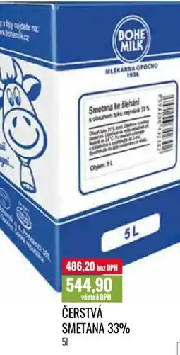 Ratio Čerstvá smetana 33% nabídka