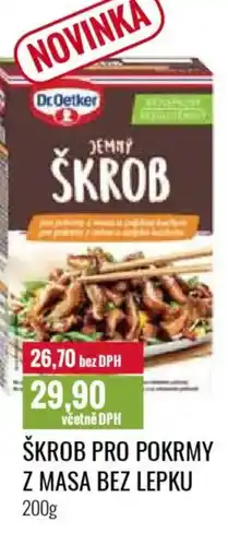 Ratio Dr. Oetker Škrob pro pokrmy z masa bez lepku nabídka