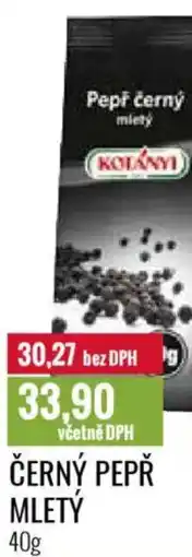 Ratio Kotányi černý pepř mletý nabídka