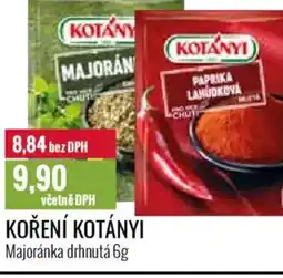 Ratio Koření kotányi majoránka drhnutá nabídka