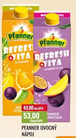Ratio Pfanner ovocný nápoj nabídka