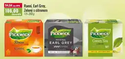 Ratio Ranní, Earl Grey, Zelený s citronem nabídka