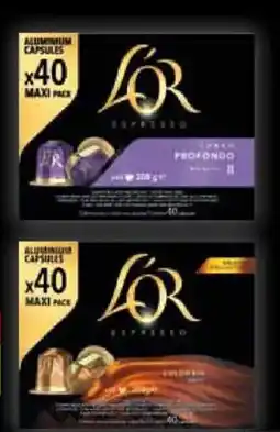 Ratio L'OR Profondo, Colombia nabídka