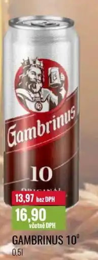 Ratio Gambrinus 10° nabídka
