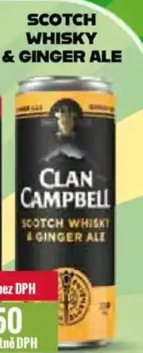 Ratio Clan Campbell Scotch whisky & ginger ale nabídka