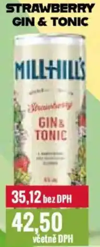 Ratio Millhills Strawberry gin & tonic nabídka