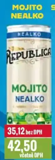 Ratio Republica Mojito nealko nabídka
