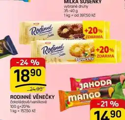 Flop RODINNÉ VĚNEČKY čokoládové/vanilkové nabídka