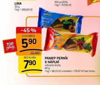 PAMEP PERNÍK S NÁPLNÍ vybrané druhy