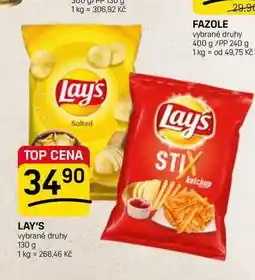 Flop LAY'S vybrané druhy nabídka