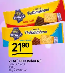 Flop Opavia Zlaté polomáčené mléčné/hořké nabídka