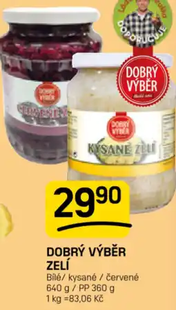 Flop Dobrý výběr zelí nabídka