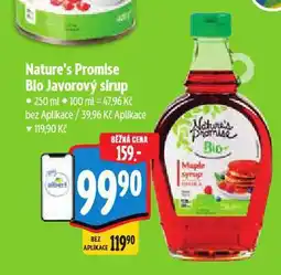 Albert Bio javorový sirup nabídka