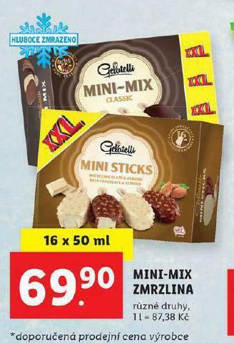 Lidl Mini-mix zmrzlina nabídka