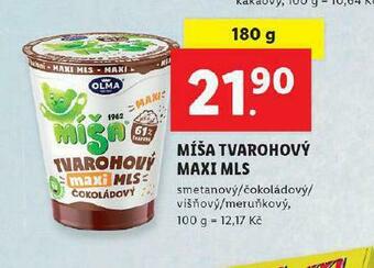 Lidl Míša tvarohový maxi mls nabídka