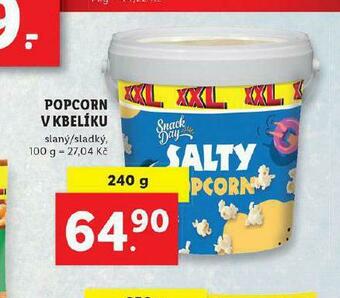 Lidl Popcorn v kbelíku nabídka