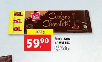 Lidl Čkoláda na vaření nabídka