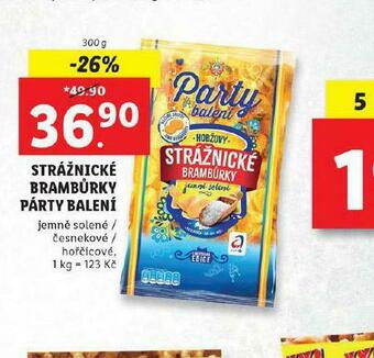 Lidl Strážnické brambůrky párty balení nabídka