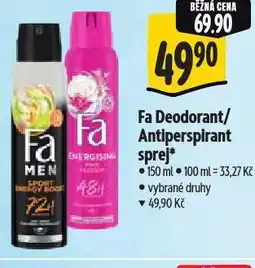 Albert Fa antiperspirant nabídka