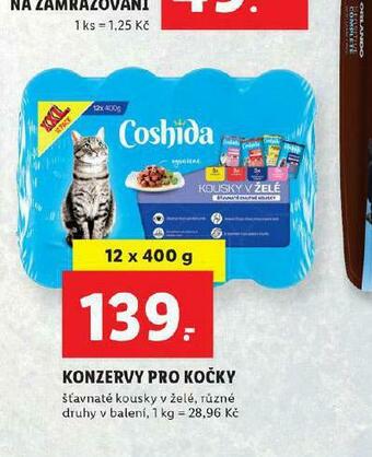 Lidl Coshida konzervy pro kočky nabídka