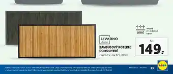 Lidl Bambusový koberec do kuchyně nabídka