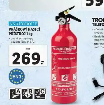 Lidl Práškový hasicí přístroj nabídka