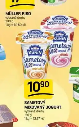 Flop SAMETOVÝ MIXOVANÝ JOGURT vybrané druhy nabídka