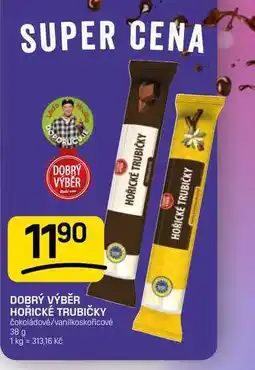 Flop DOBRÝ VÝBĚR HOŘICKÉ TRUBIČKY čokoládové/vanilkoskořicové nabídka