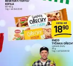 Flop EMCO TYČINKA OŘECHY vybrané druhy nabídka