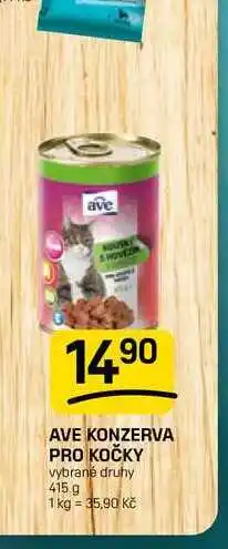 Flop AVE KONZERVA PRO KOČKY vybrané druhy nabídka