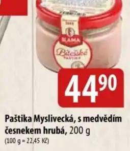Bala Paštika Myslivecká, s medvědím česnekem hrubá nabídka
