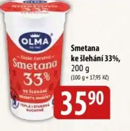 Bala Olma Smetana ke šlehání 33% nabídka