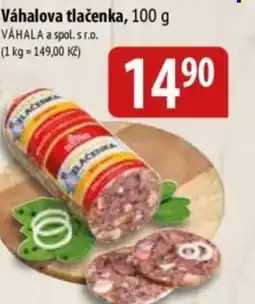 Bala Váhalova tlačenka nabídka