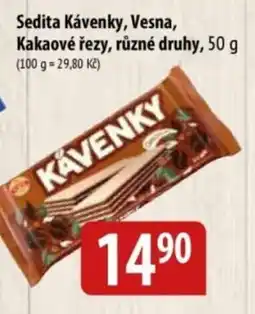Bala Sedita Kávenky, Vesna, Kakaové řezy nabídka