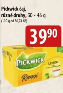 Bala Pickwick čaj nabídka