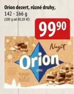 Bala Orion dezert nabídka