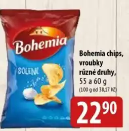 Bala Bohemia chips, vroubky nabídka