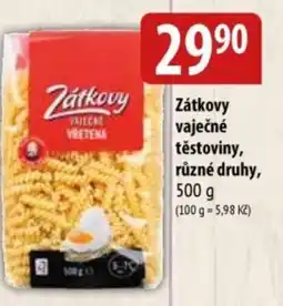 Bala Zátkovy vaječné těstoviny nabídka