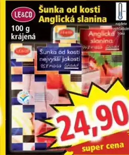 Norma Šunka od kosti Anglická slanina nabídka