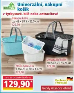 Norma Univerzální, nákupní košík nabídka