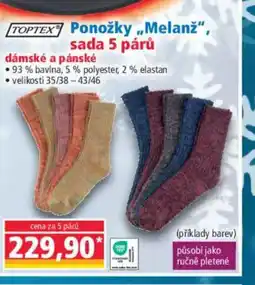Norma Ponožky „Melanž", sada 5 párů nabídka