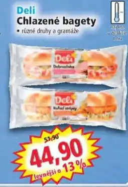 Norma Deli Chlazené bagety nabídka