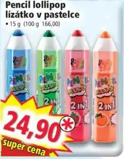 Norma Pencil lollipop lízátko v pastelce nabídka