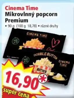 Norma Cinema Time Mikrovlnný popcorn Premium nabídka