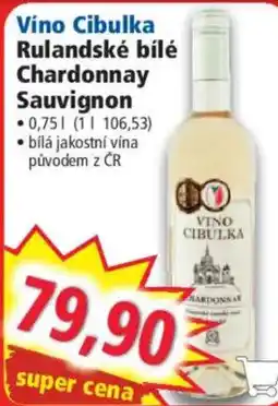 Norma Víno Cibulka Rulandské bílé Chardonnay Sauvignon nabídka