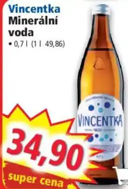 Norma Vincentka Minerální voda nabídka