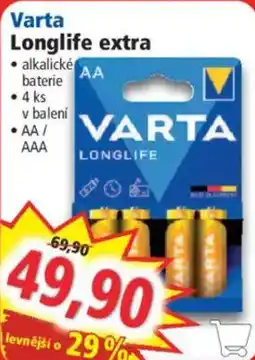 Norma Varta Longlife extra nabídka